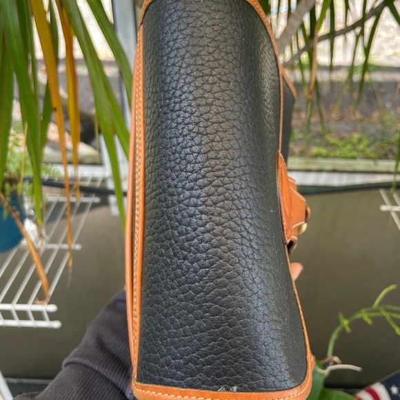 Dooney & Bourke Black and Brown Leather Crossbody Bag - Picture 5 of 15